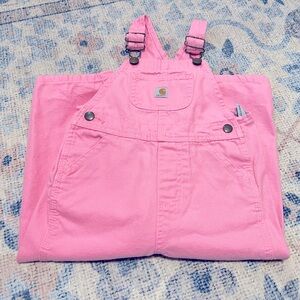 Pink carhartt overalls